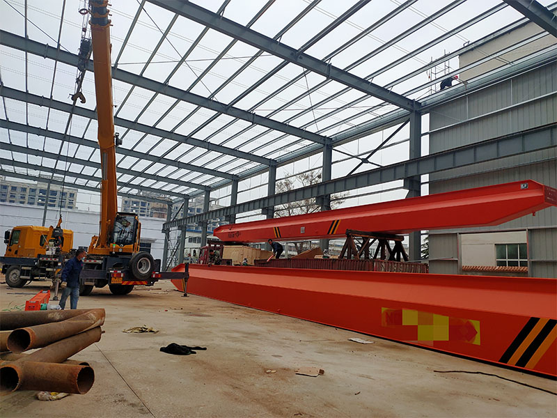 單梁橋式施工現(xiàn)場